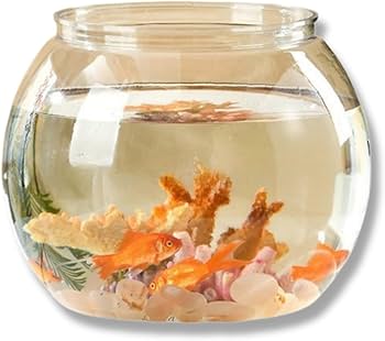 Amazon | Lov Sawar 金魚鉢 プラスチック 猫 にゃんこの金魚鉢 金魚